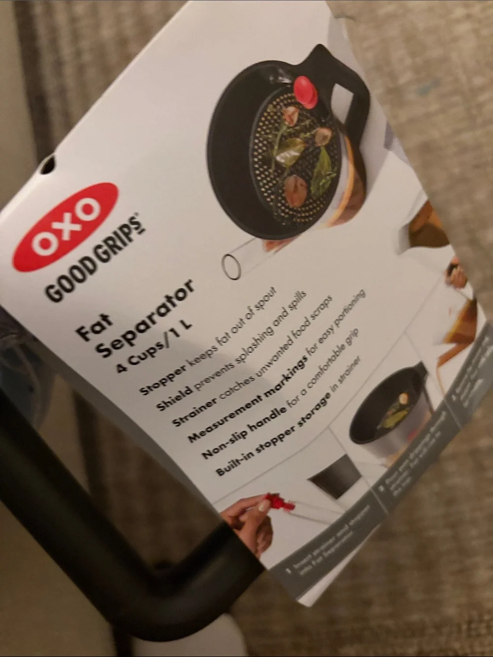 NWOT Sealed OXO Good Grips fat separator 4 cups/ 1L